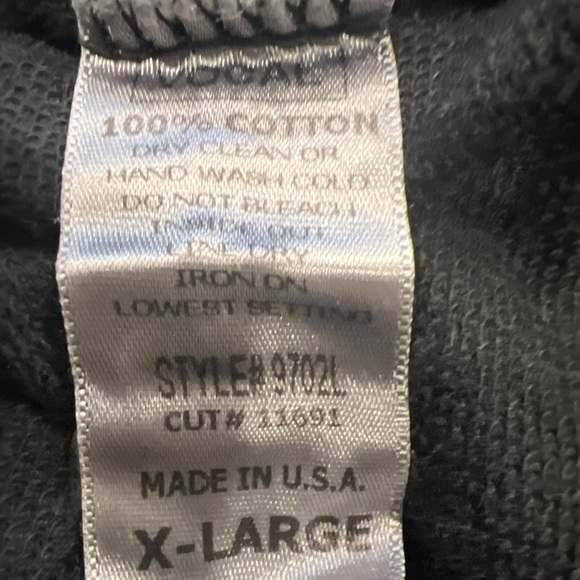 Vocal skull cross studded bling Y2K long sleeve top size XL - Picture 5 of 5